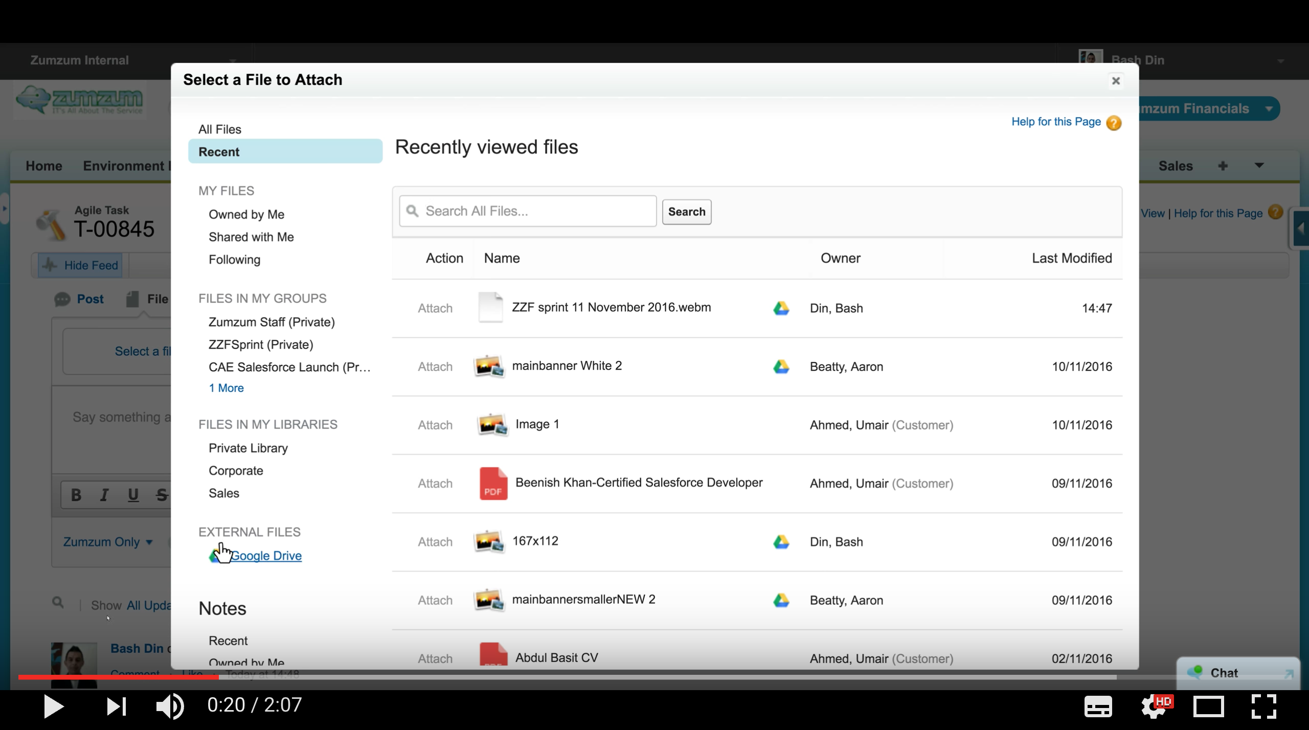 Salesforce Files Connect with Google Drive