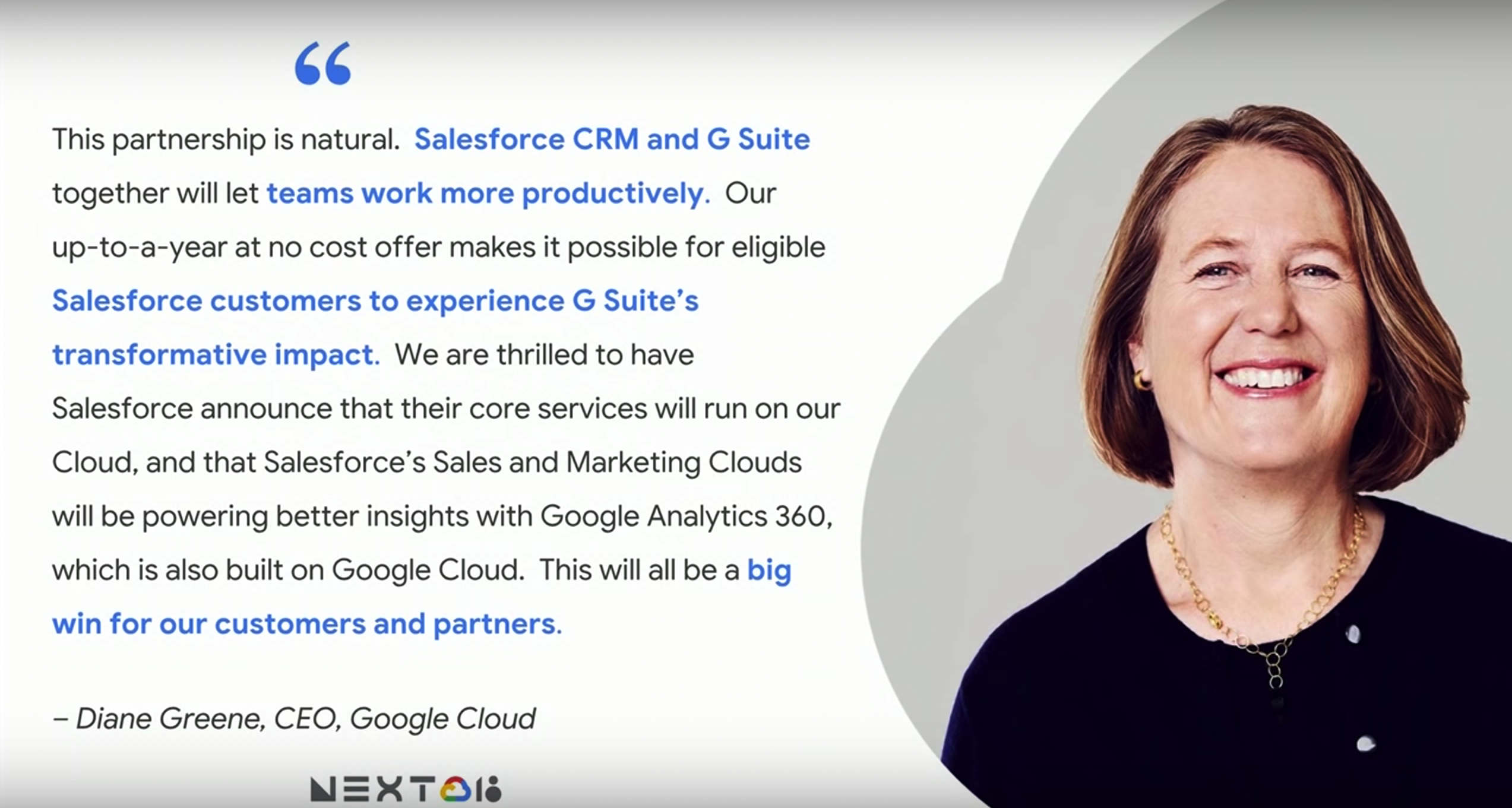 Free GSuite licenses to Salesforce customers