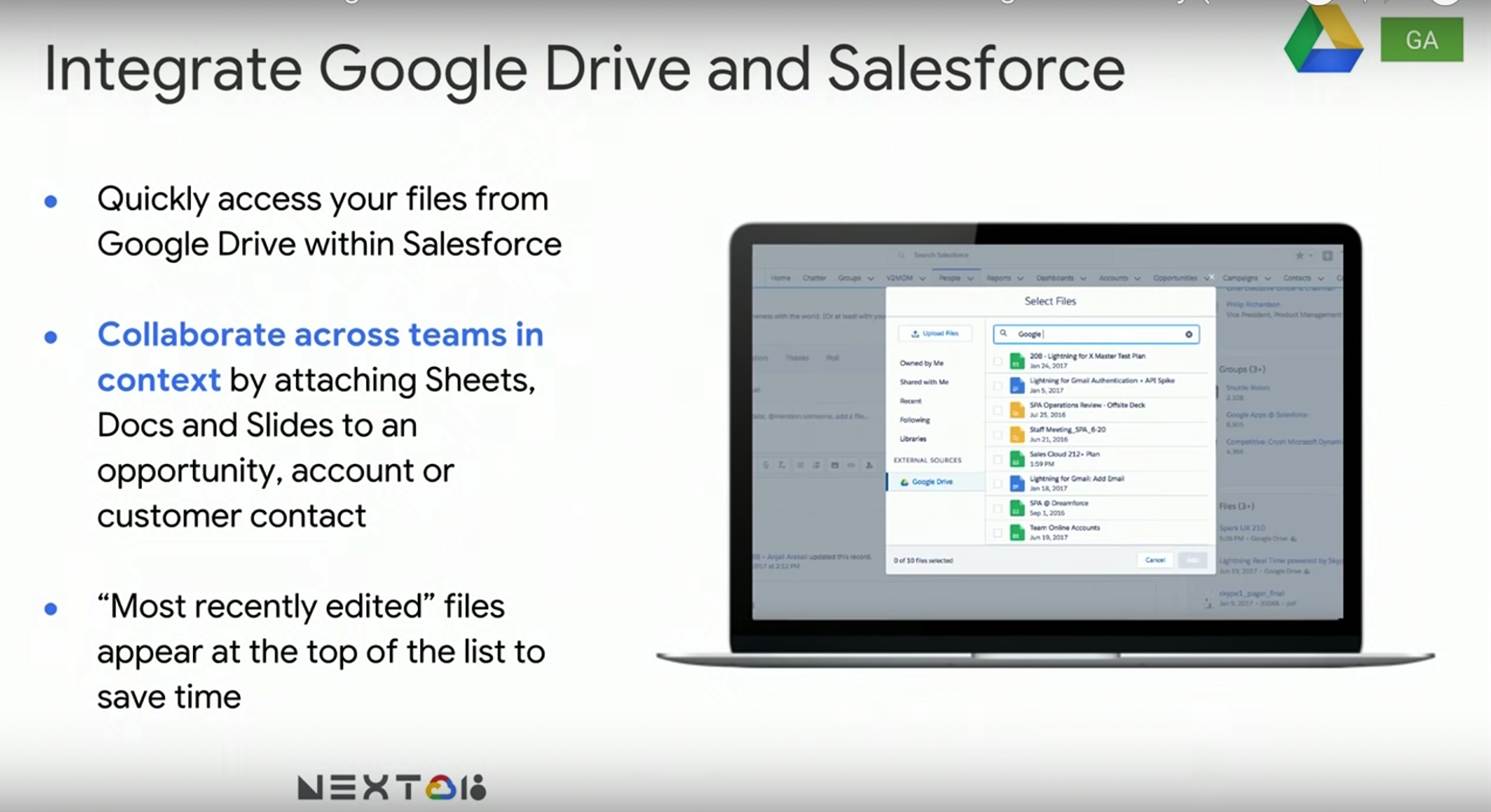 Integrate Google Drive and Salesforce