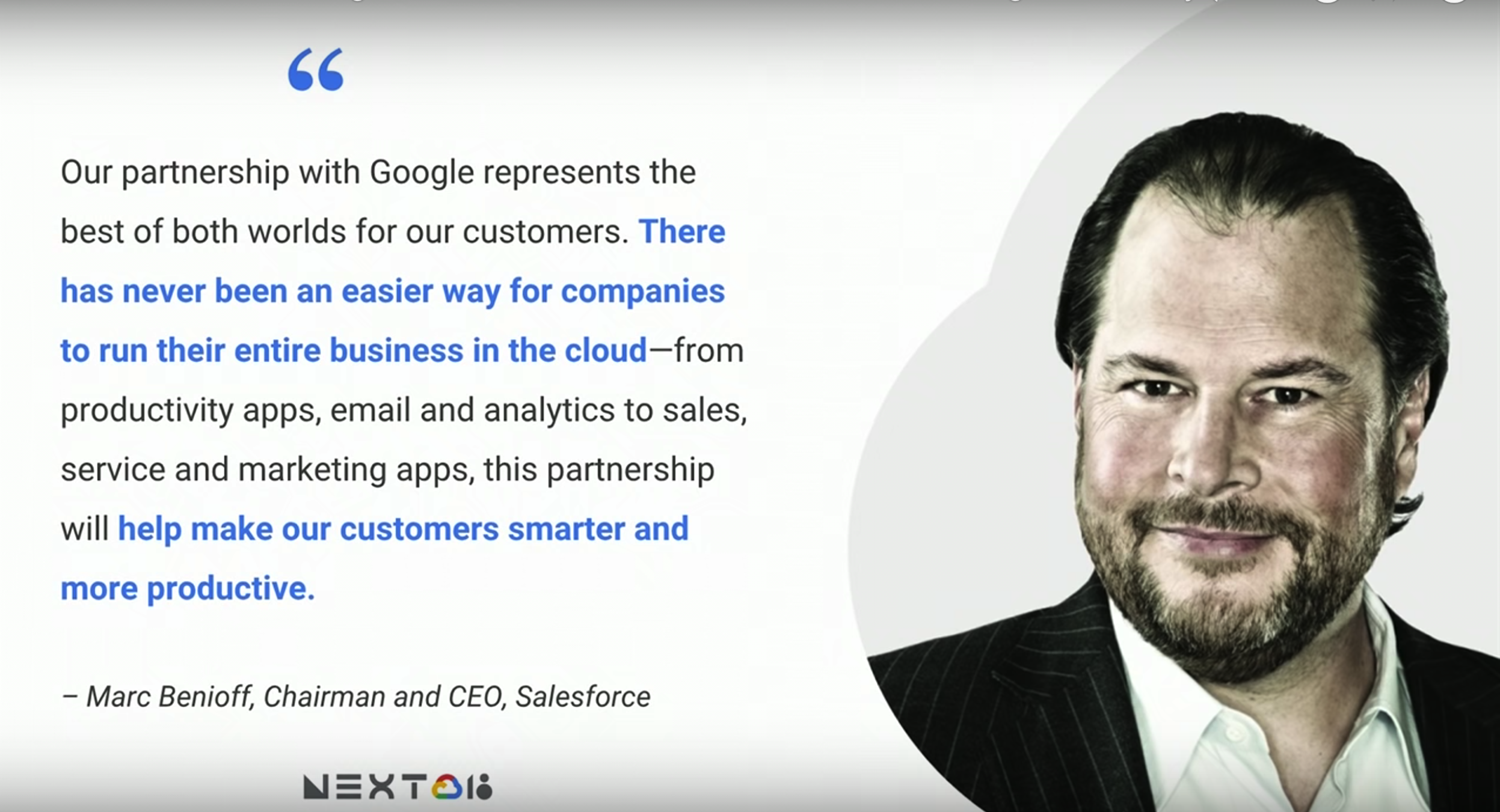 Marc Benioff CEO and Chairman of Salesforce